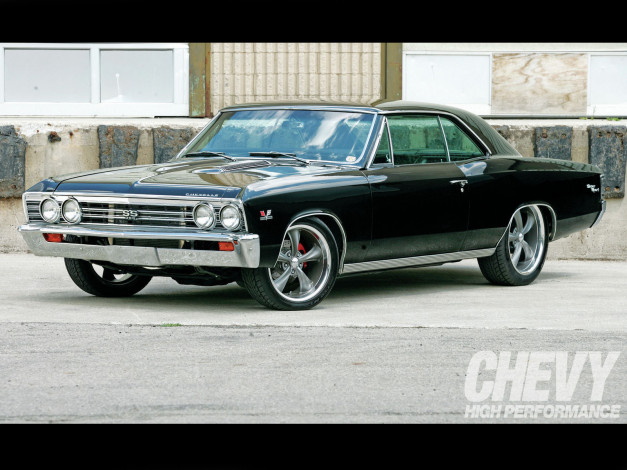 Обои картинки фото 1967, chevy, chevelle, ss, автомобили, chevrolet