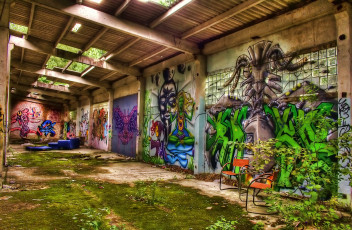 Картинка graffiti разное граффити рисунки стена помещение