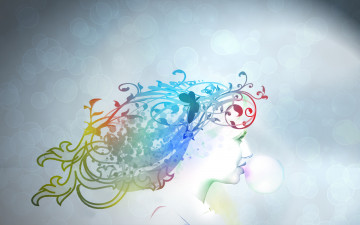 Картинка разное компьютерный+дизайн жвачка девушка пузыри цвет