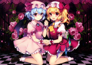 Картинка автор +masaru jp аниме touhou flandre scarlet remilia