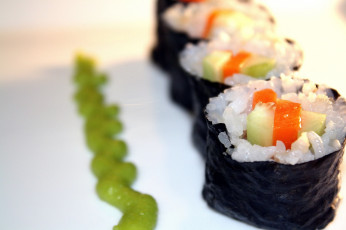 Картинка еда рыба +морепродукты +суши +роллы кухня роллы суши васаби японская