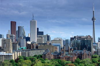 Картинка toronto города торонто+ канада панорама небоскребы