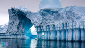обоя календари, природа, ледник, айсберг, 2018, водоем