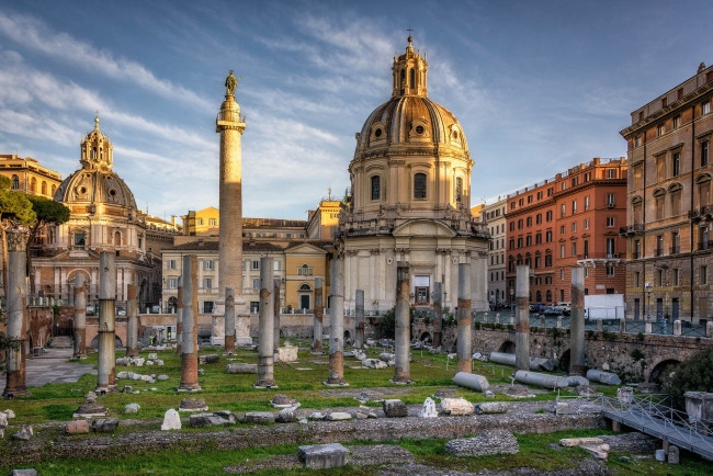 Обои картинки фото trajan`s forum, города, рим,  ватикан , италия, антик