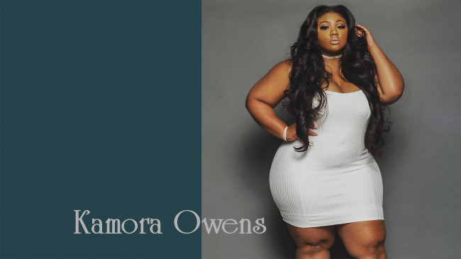 Обои картинки фото kamora owens, девушки, -unsort , темнокожие, размера, плюс, kamora, owens, толстушка, модель, model, девушка, big, beautiful, woman, plus, size