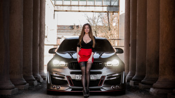 обоя автомобили, -авто с девушками, bmw, m6, софия, темникова