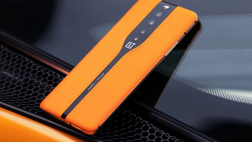 Картинка oneplus+concept+one бренды -+другое лас вегас оранжевая кожа флагман выставка сes 2020 concept one смартфон