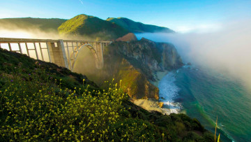 Картинка bixby+bridge+near+carmel california города -+мосты bixby bridge near carmel