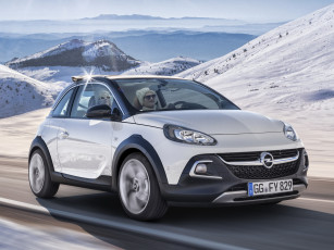 Картинка автомобили opel rocks adam снег 2014