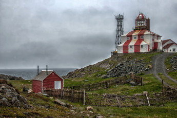 Картинка cape+bonavista+lighthouse +newfoundland природа маяки маяк берег океан