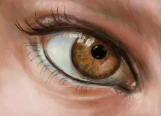 Картинка рисованное люди глаз ресницы