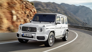 Картинка mercedes-benz+amg+g63+2019 автомобили mercedes-benz amg g63 2019 белый