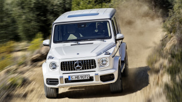 Картинка mercedes-benz+amg+g63+2019 автомобили mercedes-benz amg g63 2019 белый