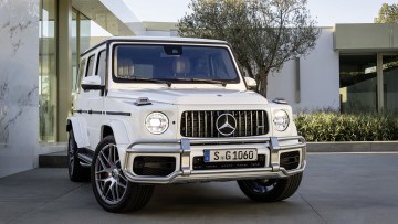 Картинка mercedes-benz+amg+g63+2019 автомобили mercedes-benz amg g63 2019 белый