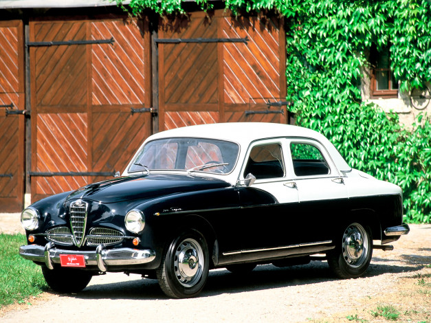 Обои картинки фото alfa romeo 1900 super berlina-1483 1954, автомобили, alfa romeo, alfa, romeo, 1954, berlina-1483, super, 1900