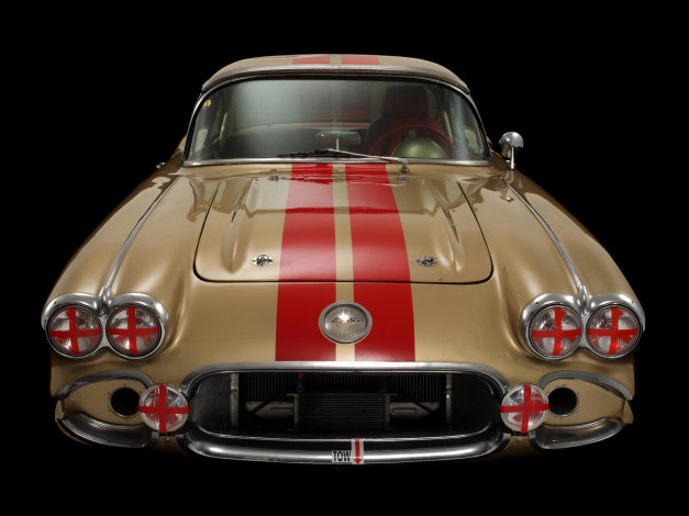 Обои картинки фото corvette c1 jrg special competition coupe 1960, автомобили, corvette, c1, jrg, special, competition, coupe, 1960