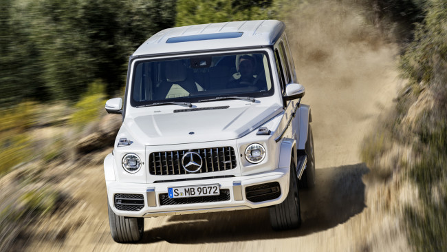 Обои картинки фото mercedes-benz amg g63 2019, автомобили, mercedes-benz, amg, g63, 2019, белый