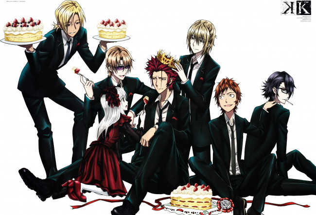 Обои картинки фото аниме, k project, kamamoto, rikio, yata, misaki, totsuka, tatara, kusanagi, izumo, k, project, fushimi, saruhiko, suoh, mikoto, kushina, anna