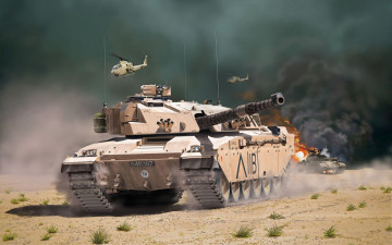 Картинка challenger+1 техника военная+техника пустыня танки британский mbt британская армия камуфляж бронетехника