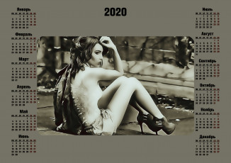Картинка календари компьютерный+дизайн девушка профиль женщина calendar 2020