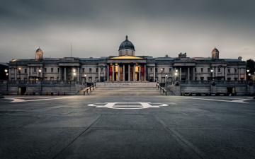 Картинка города лондон+ великобритания национальная галерея здание трафальгарская площадь лондон музей
