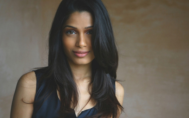 Обои картинки фото freida pinto, девушки, freida, pinto, лицо, портрет, индия, актриса, девушка, модель, брюнетка, поза, стройная, сексуальная