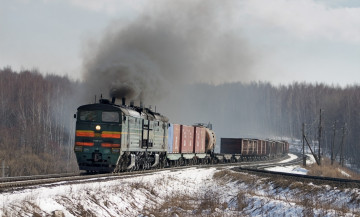 Картинка техника поезда состав локомотив железная дорога поезд ржд