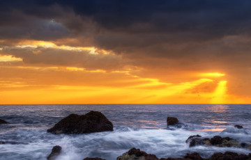 Картинка природа восходы закаты океан