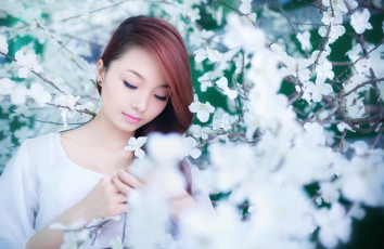 Картинка девушки -unsort+ азиатки весна