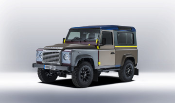 Картинка автомобили land-rover land rover defender 90 by paul smith 2015г