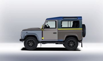 обоя автомобили, land-rover, land, rover, defender, 90, by, paul, smith, 2015г