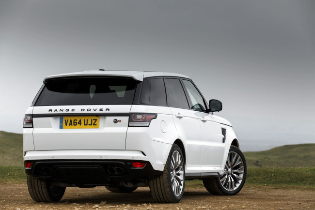 Обои картинки фото автомобили, range rover, range, rover, sport, svr, uk-spec, 2015г, светлый