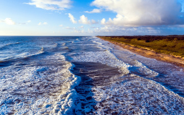 Картинка природа побережье море волны
