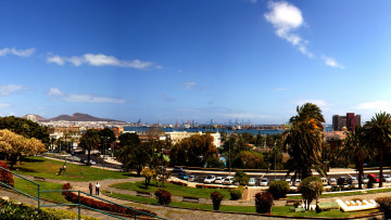 Картинка испания канарские острова лас пальмас де гран канария города панорамы панорама