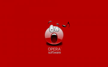 Картинка компьютеры opera фон логотип