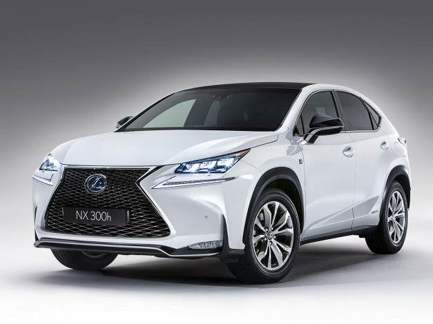 Обои картинки фото автомобили, lexus, f-sport, 2014, светлый, 300h, nx