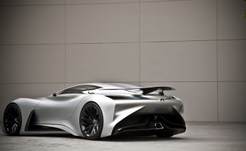 обоя автомобили, infiniti, 2014г, concept, gran, vision, turismo, светлый