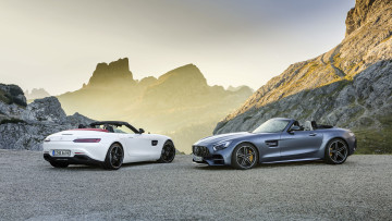 Картинка mercedes-benz+amg-gt+and+gt-c+roadsters+2018 автомобили mercedes-benz amg-gt gt-c -roadsters 2018