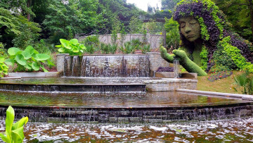 Картинка природа парк вода фонтан