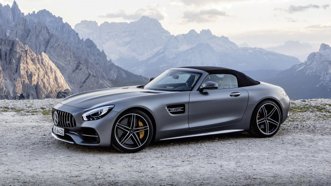 Обои картинки фото mercedes-benz amg gt-c roadster 2018, автомобили, mercedes-benz, roadster, 2018, gt-c, amg