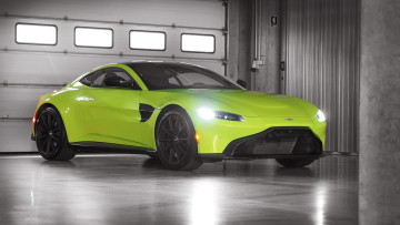 Картинка aston+martin+vantage+2019 автомобили aston+martin 2019 vantage aston martin салатовый