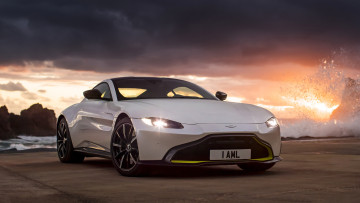 обоя aston martin vantage 2019, автомобили, aston martin, aston, martin, vantage, 2019, белый