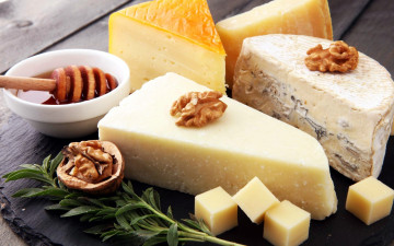 Картинка еда сырные+изделия орехи сыр мед ассорти