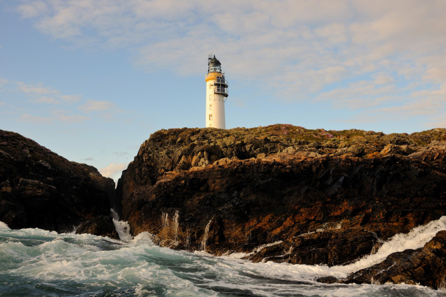 Обои картинки фото bruray, scotland, природа, маяки, маяк, море