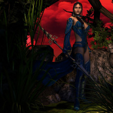 Картинка 3д+графика amazon+ амазонки оружие взгляд девушка