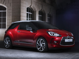 Картинка автомобили citroen citroеn ds3 красные