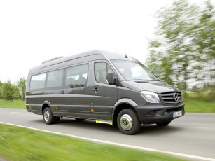 Картинка автомобили mercedes-benz серый br 906 45 2014г transfer sprinter