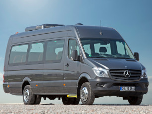 Картинка автомобили mercedes-benz transfer sprinter серый 2014г br 906 45