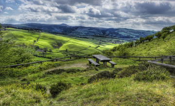 Картинка природа пейзажи панорама стамейка холмы равнина