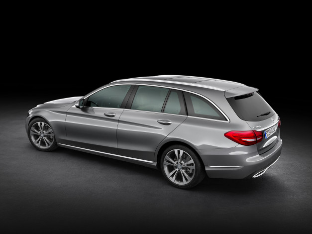 Обои картинки фото автомобили, mercedes-benz, s205, estate, line, темный, 2014г, avantgarde, c, 200